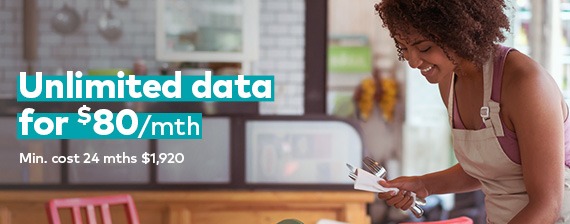 Unlimited data for $80 per month. Minimum total cost 24 months $1,920. Unlimited data for $80 per month. Minimum total cost 24 months $1,920.