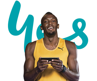 Live at the speed of Bolt with Optus 4G Plus.